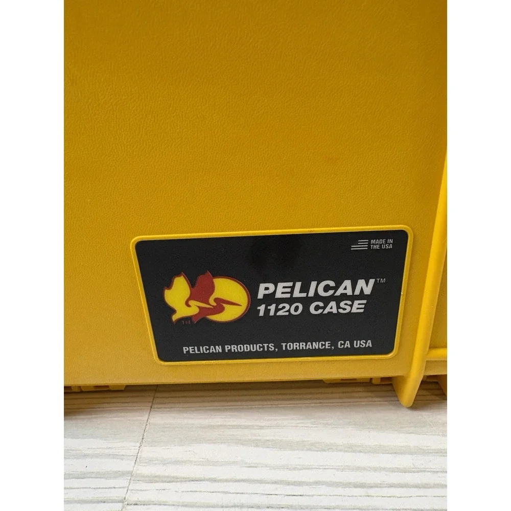 Pelican 1120 Protector Series Hard Waterproof Carrying Case w/ Foam Yellow
